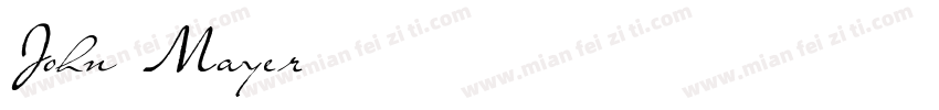 John Mayer字体转换